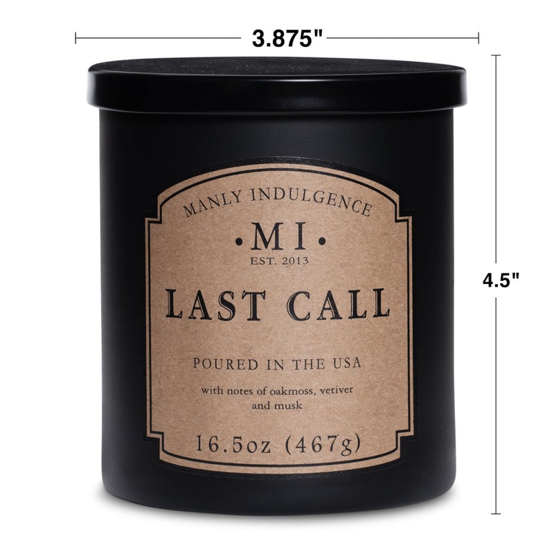 Manly Indulgence Last Call Scented Candles for Men, 16.5 oz Single Wick, Premium Soy Blend Wax, 60H Burn, Candles for Home Scented â€“ Made in The USA - Image 4